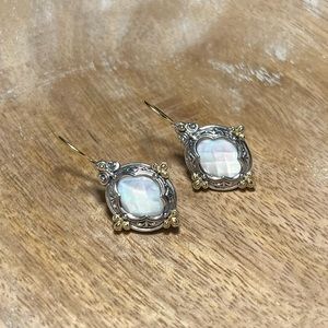 Konstantino Sterling Silver & 18K Yellow Gold Mother of Pearl Drop Earrings